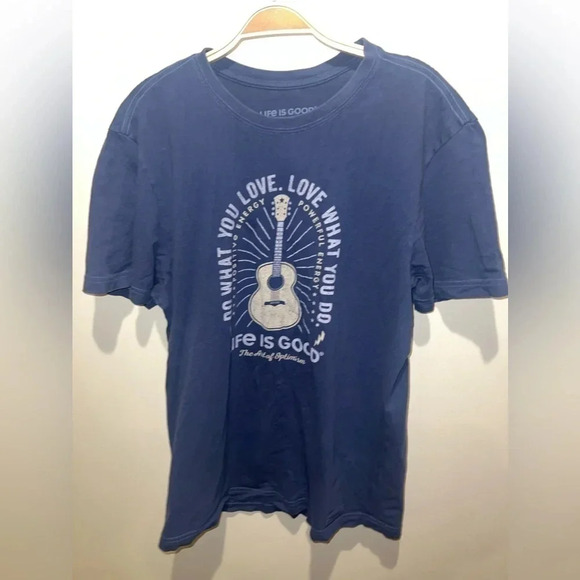 Life Is Good Do What You Love Men’s Crusher Tee 100% Cotton Comfy Metro Fit‎ - Picture 1 of 9